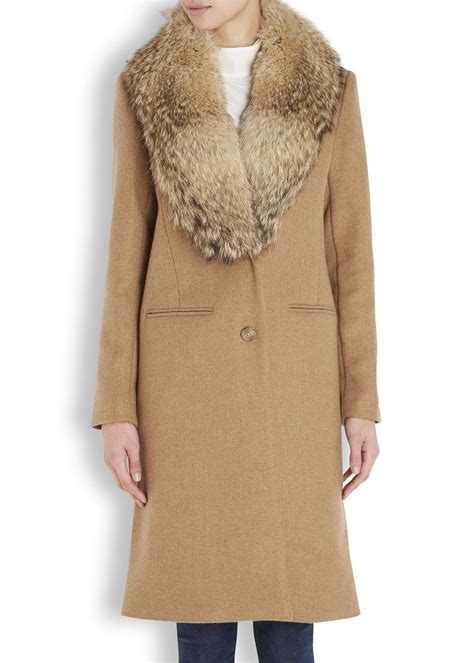 michael kors camel|michael kors wool coat.